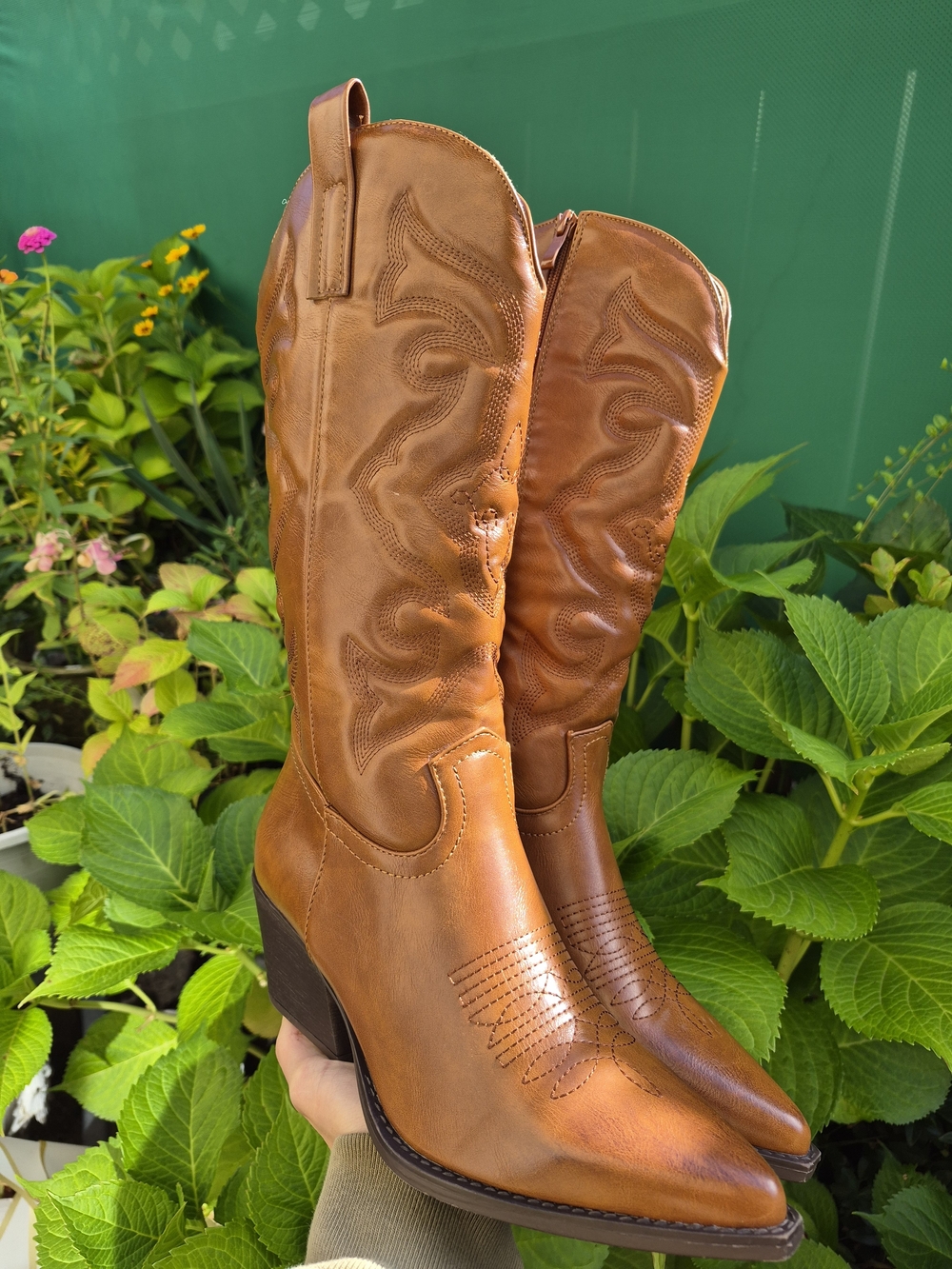 Women's Brown Western Cowgirl Boots - Classic Leather Style
